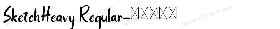 SketchHeavy Regular字体转换